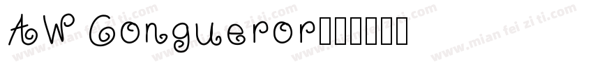 AW Congueror字体转换